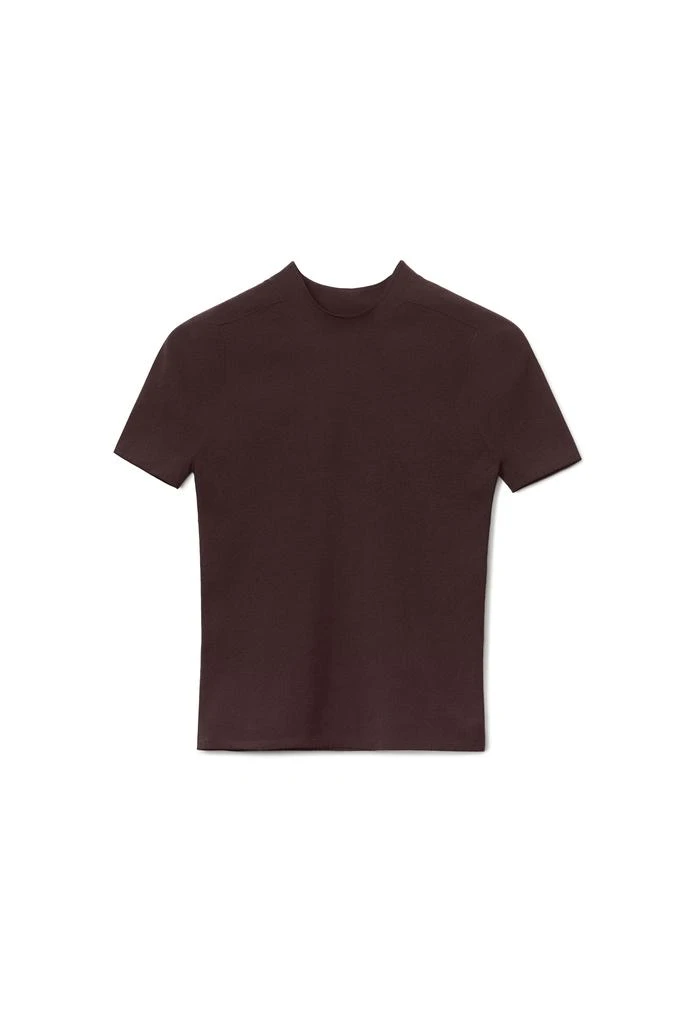 商品Alexander Wang|CREWNECK TEE IN SEAMLESS RIBBED NYLON,价格¥2812,第1张图片