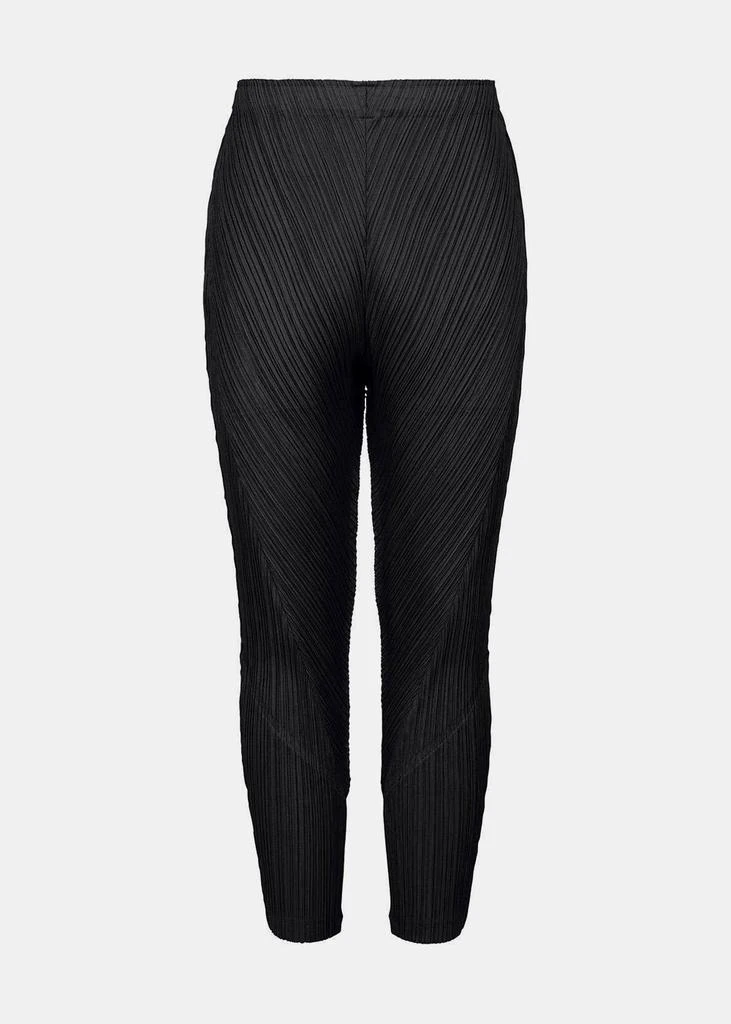 商品Pleats Please|Pleats Please Issey Miyake Black Pleated Thicker Pants,价格¥3669,第1张图片