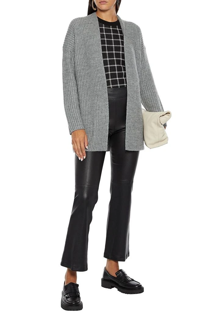 商品Vince|Ribbed mélange wool and yak-blend cardigan,价格¥664,第2张图片详细描述