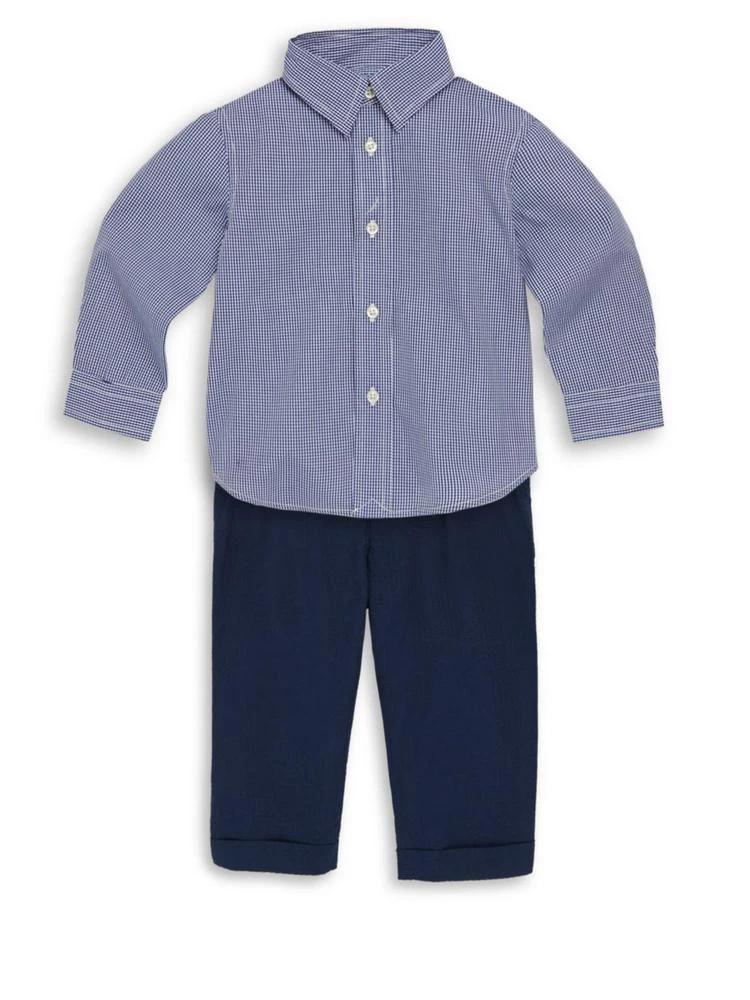 商品Ralph Lauren|Ralph Lauren - Baby's Oxford Shirt & Pants Set,价格¥466,第1张图片