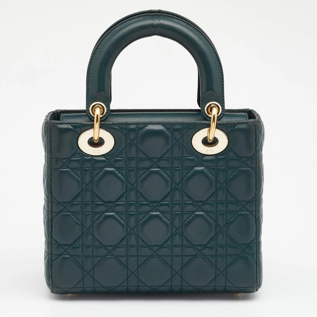商品[二手商品] Dior|Dior Green Cannage Leather Small My Lady Dior Tote,价格¥17461,第4张图片详细描述