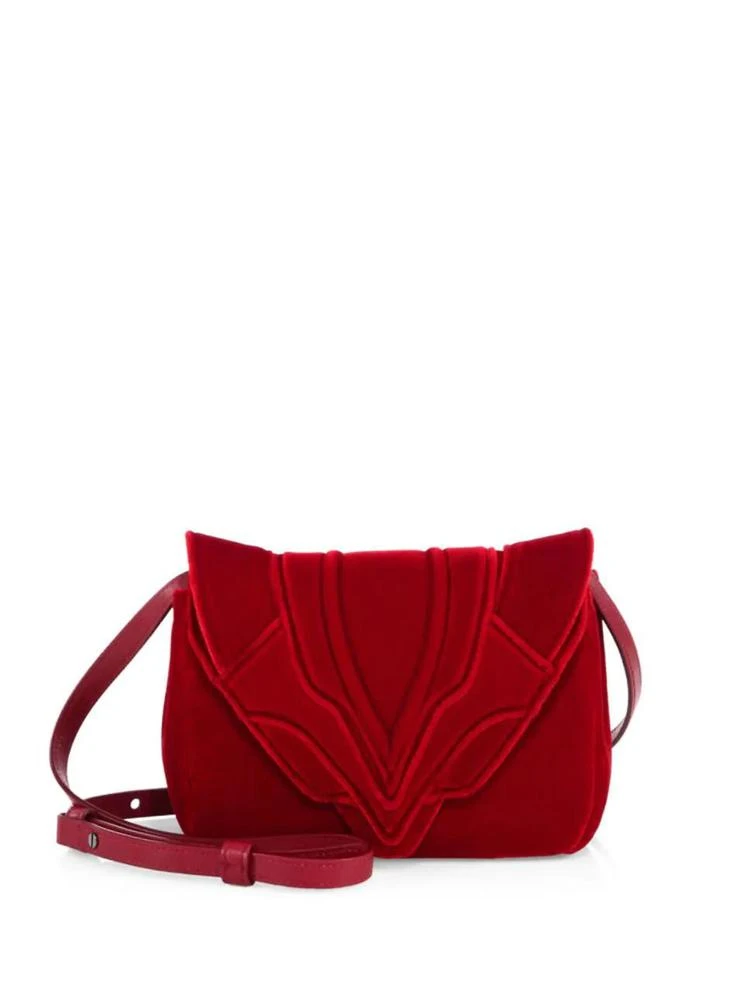 商品ELENA GHISELLINI|Felix Small Velvet Crossbody Bag,价格¥2360,第1张图片