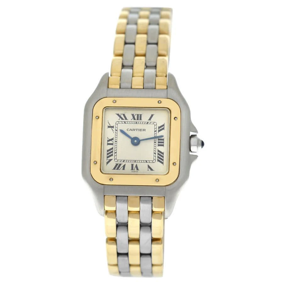 商品[二手商品] Cartier|Pre-owned Cartier Panthere Quartz White Dial Ladies Watch 112000R,价格¥32585,第1张图片