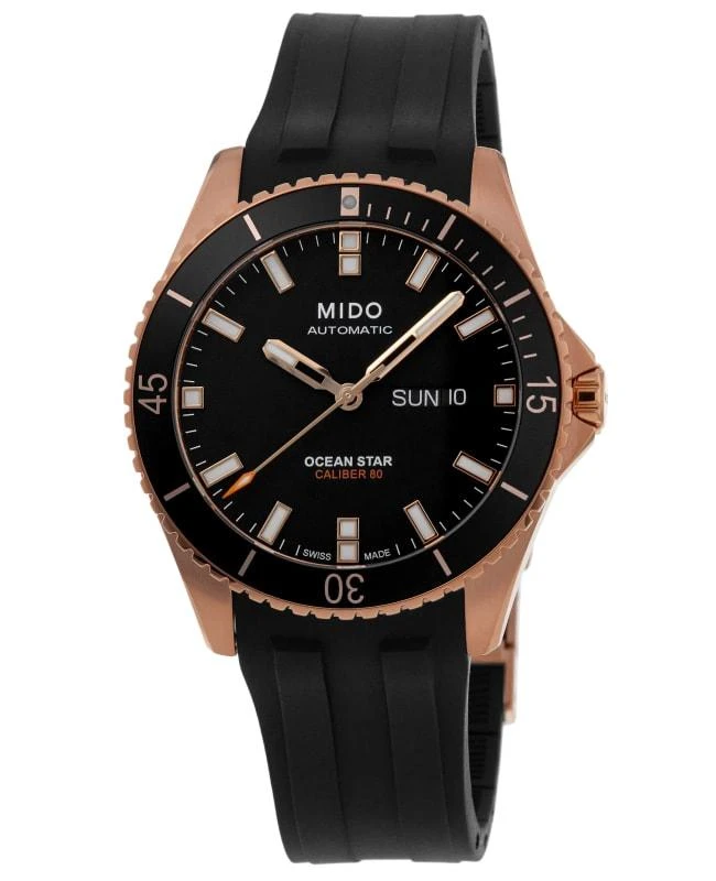 商品MIDO|Mido Ocean Star 200 Black Dial Rubber Strap Men's Watch M026.430.37.051.00,价格¥6329,第1张图片