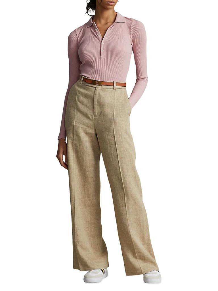商品Ralph Lauren|Long-Sleeve Polo Top,价格¥1236,第4张图片详细描述