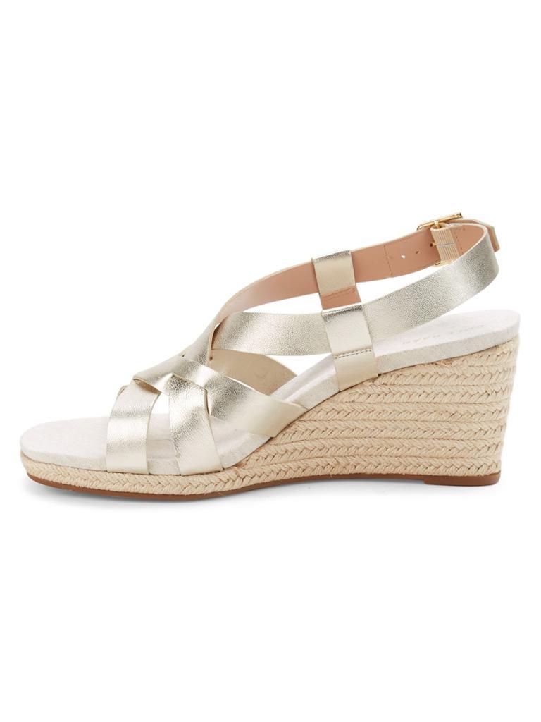 商品Cole Haan|Metallic Strappy Espadrille Wedge Sandals,价格¥477,第6张图片详细描述