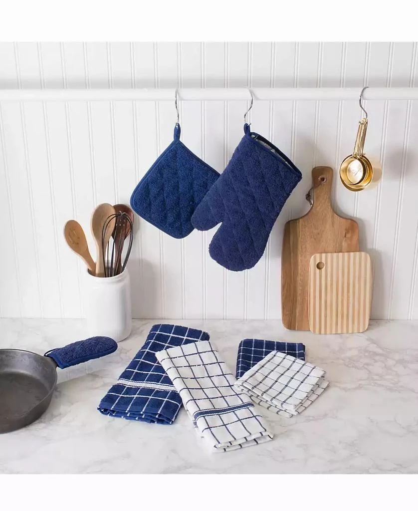 商品Design Imports|Solid Windowpane Terry Dishtowel, Set of 4,价格¥128,第3张图片详细描述