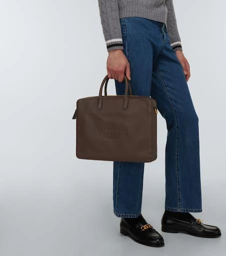 商品Valentino|Identity皮革公文包,价格¥16846,第2张图片详细描述