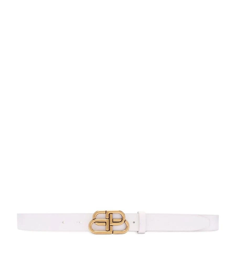 商品Balenciaga|Leather 'BB' Logo Belt,价格¥2529,第3张图片详细描述