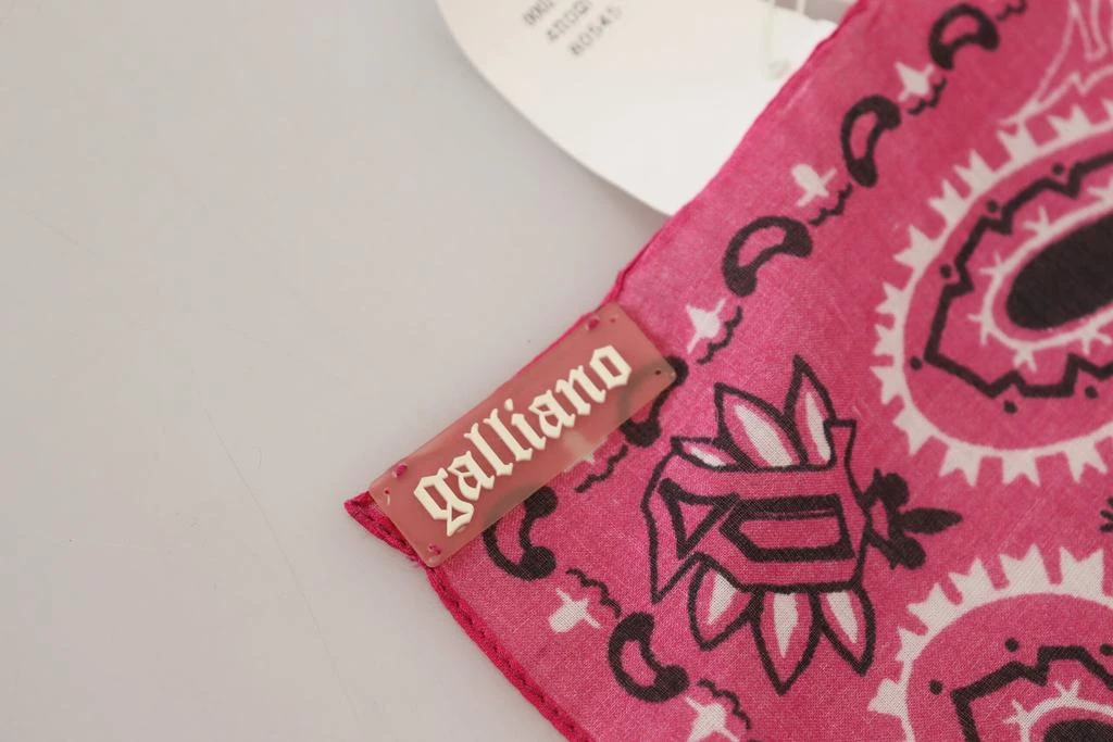 商品[二手商品] John Galliano|John Galliano Bandana Wrap Foulard Square Handkerchief Men's Scarf,价格¥1064,第4张图片详细描述