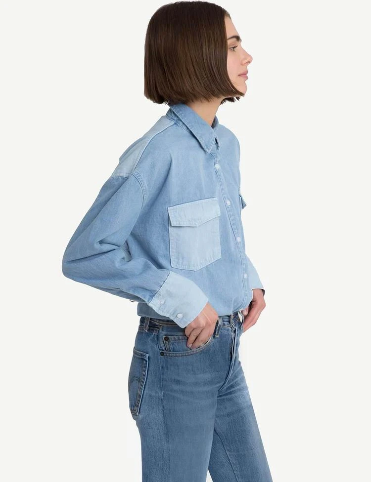 商品Pixie Market|Two Tone Denim Shirt,价格¥745,第1张图片