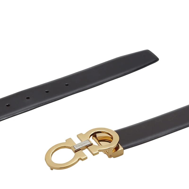商品Salvatore Ferragamo|SALVATORE FERRAGAMO 黑色男士腰带 67-9493-723890【包装随机，部分无包装盒】,价格¥2590,第1张图片