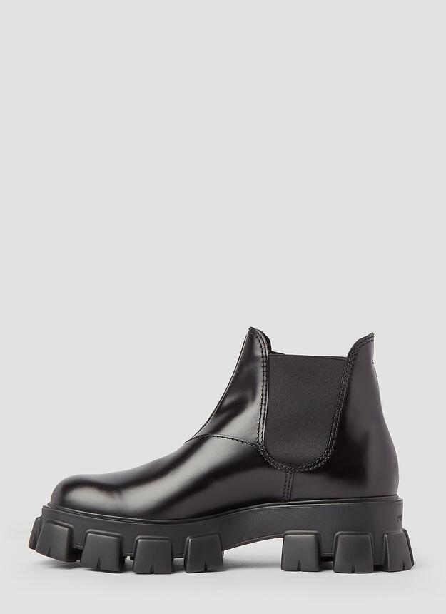 Monolith Leather Chelsea Boots in Black商品第3张图片规格展示