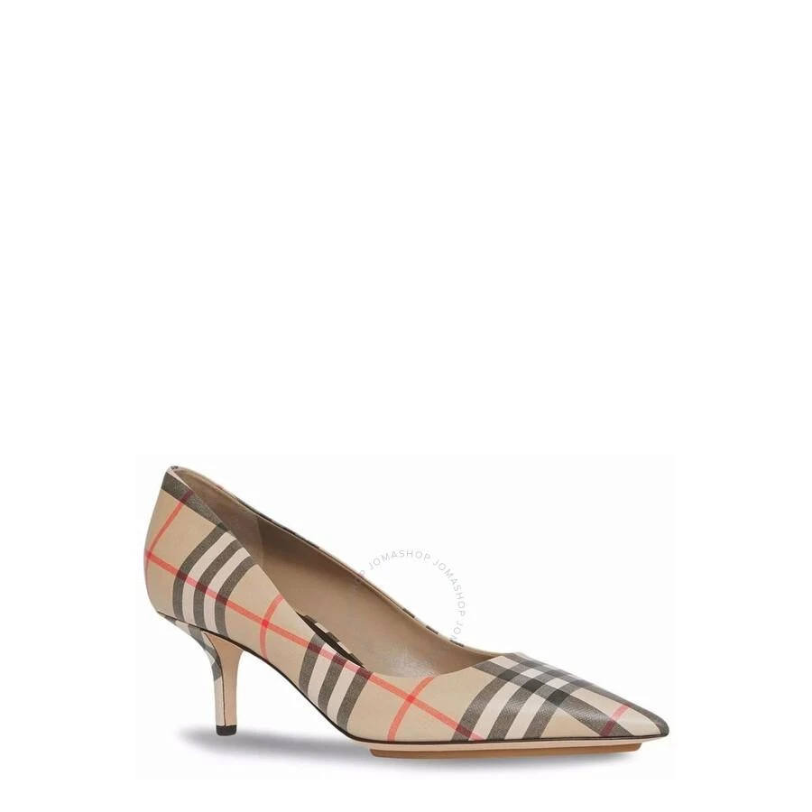 商品Burberry|Vintage Check Leather Pumps,价格¥2516,第2张图片详细描述