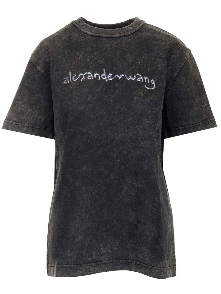 商品Alexander Wang|Alexander Wang Faded Effect Short-Sleeved T-Shirt,价格¥1321,第1张图片