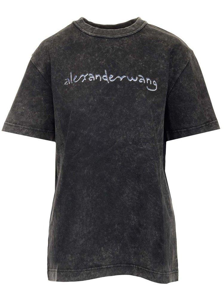 商品Alexander Wang|Alexander Wang Faded Effect Short-Sleeved T-Shirt,价格¥1526,第1张图片