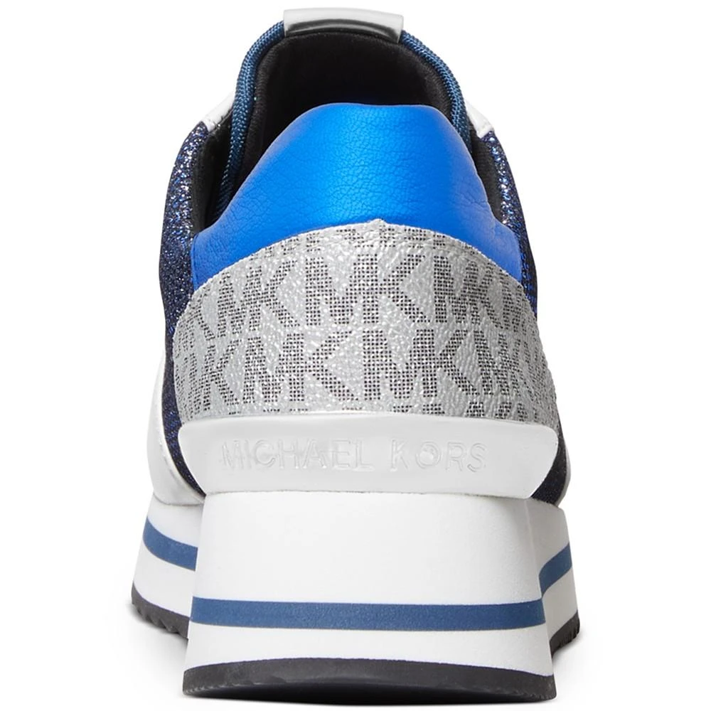 商品Michael Kors|Women's Monique Knit Trainer Lace-Up Sneakers,价格¥484,第3张图片详细描述