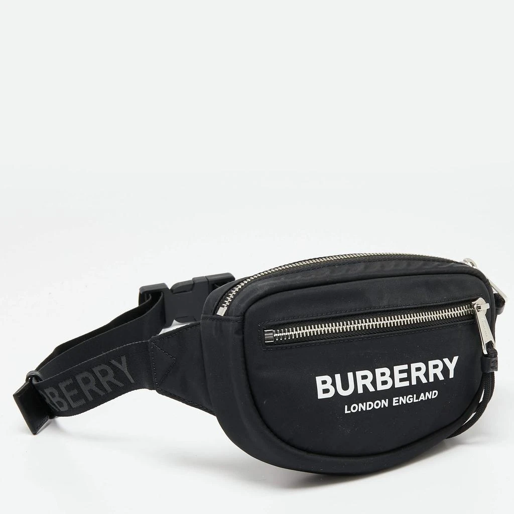 商品[二手商品] Burberry|Burberry Black Logo Print Nylon Cannon Bum Bag,价格¥3497,第3张图片详细描述