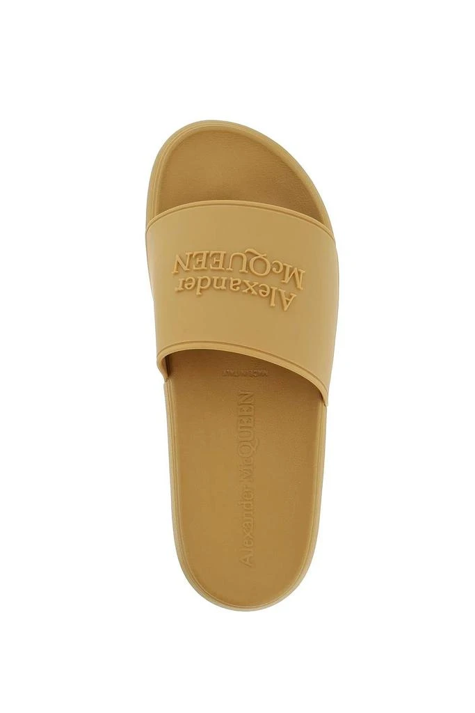 商品Alexander McQueen|LOGOED RUBBER SLIDES,价格¥2019,第3张图片详细描述