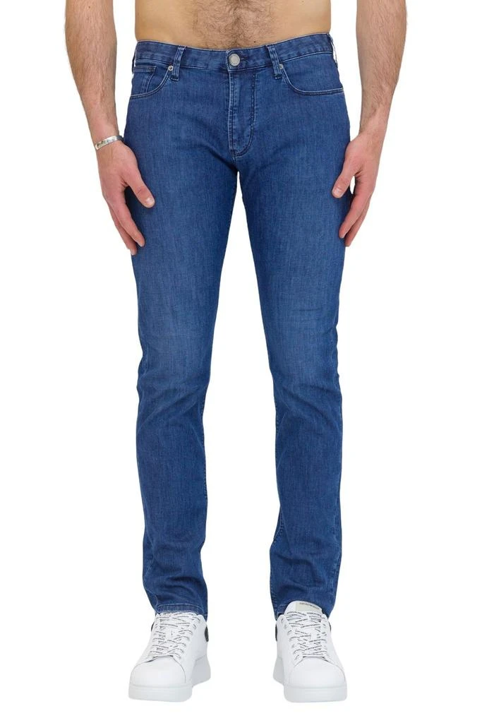 商品Emporio Armani|Emporio Armani Logo Embroidered Slim Jeans,价格¥1766,第1张图片