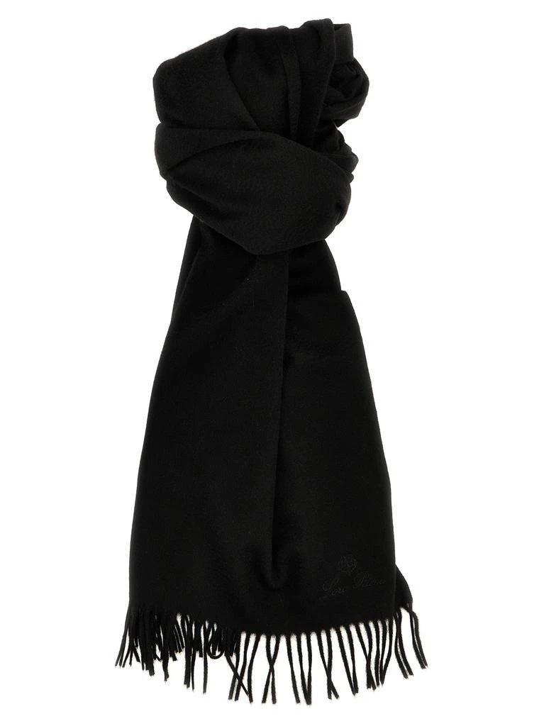 商品Loro Piana|Opera Scarves, Foulards Black,价格¥5142,第1张图片