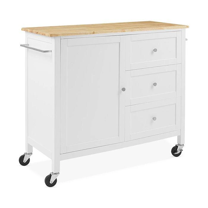 商品Sparrow & Wren|Soren Wood Top Kitchen Island Cart,价格¥5396,第1张图片
