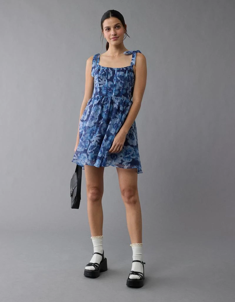 AE Corset Tie Strap Floral Mini Dress 商品