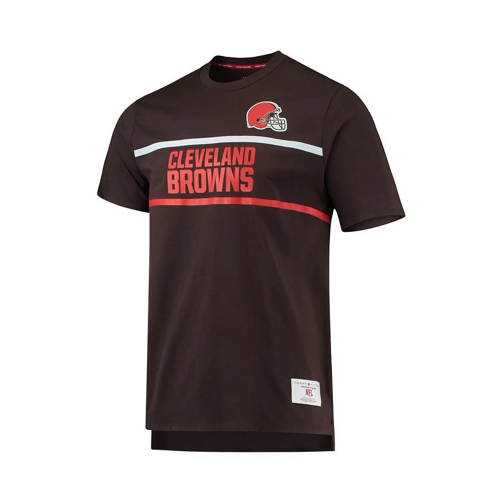 商品Tommy Hilfiger|Men's Brown Cleveland Browns The Travis T-shirt,价格¥452,第2张图片详细描述