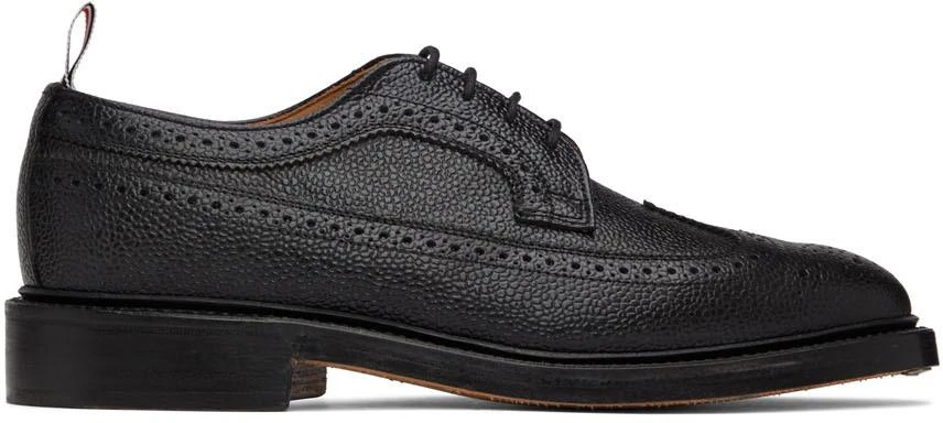 商品Thom Browne|黑色长翼布洛克鞋,价格¥6064,第1张图片