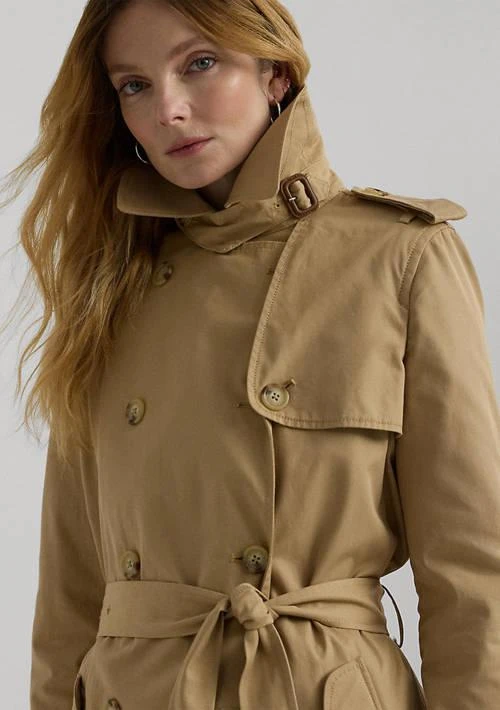 商品Ralph Lauren|Water Repellent Belted Twill Trench Coat,价格¥2177,第4张图片详细描述