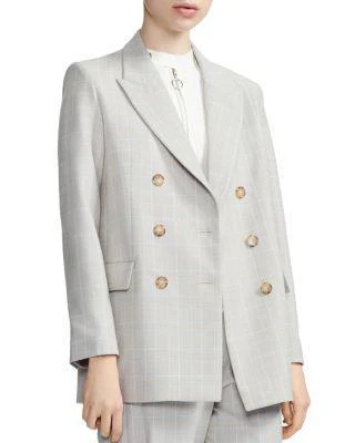 商品Maje|Vikam Check Blazer,价格¥1650,第1张图片