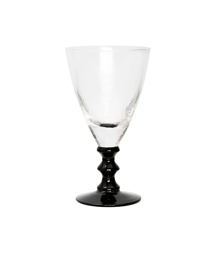 商品Classic Touch Decor|Set of 6 Black Stemmed Wine Glasses,价格¥409,第1张图片