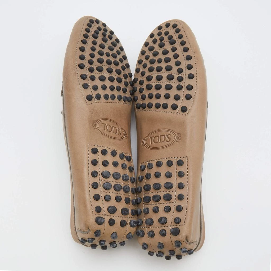 Tod's Sand Brown Leather Slip On Loafers Size 38 商品