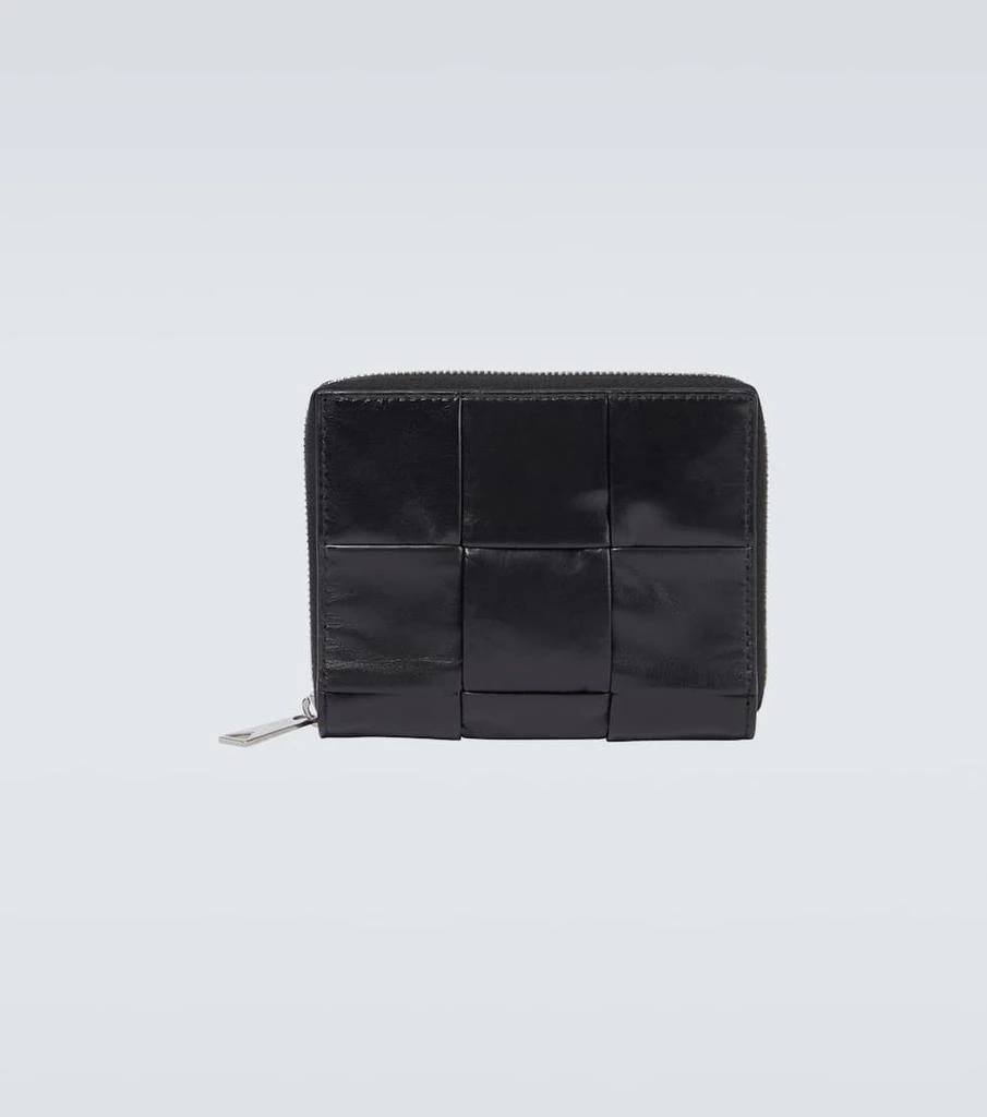 商品Bottega Veneta|Intreccio编织拉链皮革钱包,价格¥6249,第1张图片