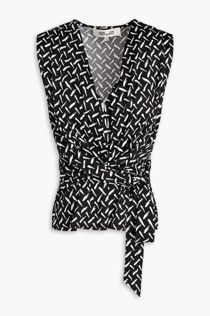 商品Diane von Furstenberg|Rachael printed jersey top,价格¥1190,第1张图片