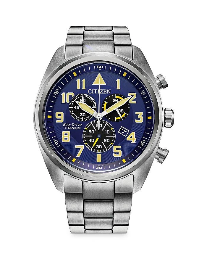 商品Citizen|Eco-Drive Garrison Chronograph Super Titanium Watch, 44mm,价格¥2837,第1张图片