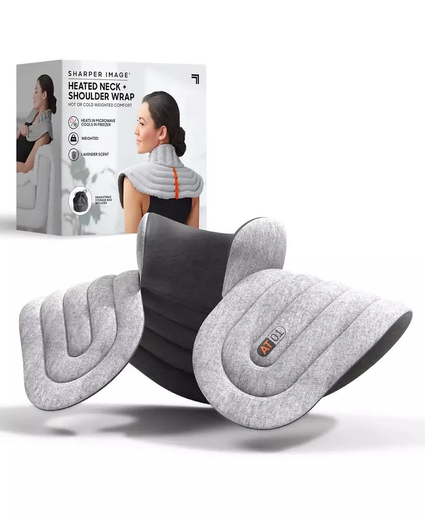 商品Sharper Image|Heated Neck and Shoulder Aromatherapy Wrap, Lavender Scented Hot/Cold,价格¥127,第1张图片