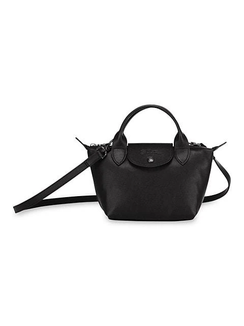 商品Longchamp|XS Le Pliage Leather Crossbody Tote,价格¥1502,第1张图片