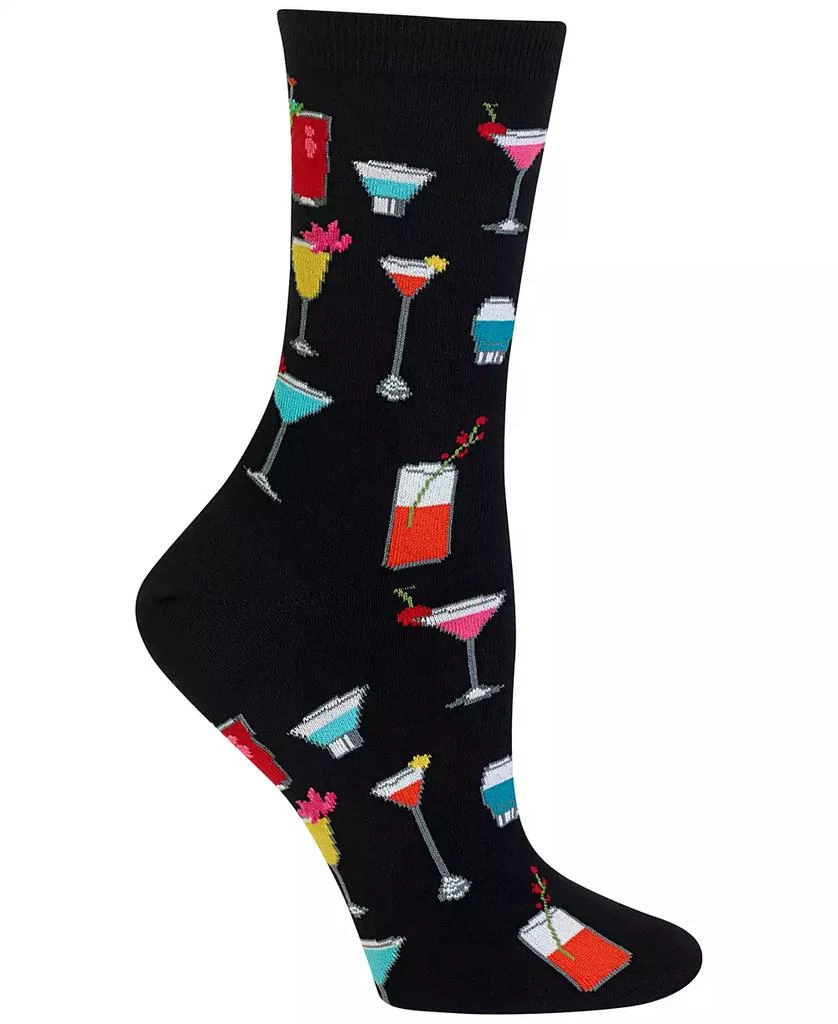 商品Hot Sox|鸡尾酒饮料袜子Hot Sox Women's Tropical Drinks Trouser Socks,价格¥70,第1张图片