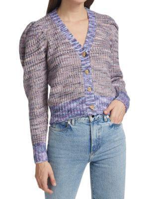 商品Design History|Multicolor Puff Sleeve Cardigan,价格¥375,第1张图片