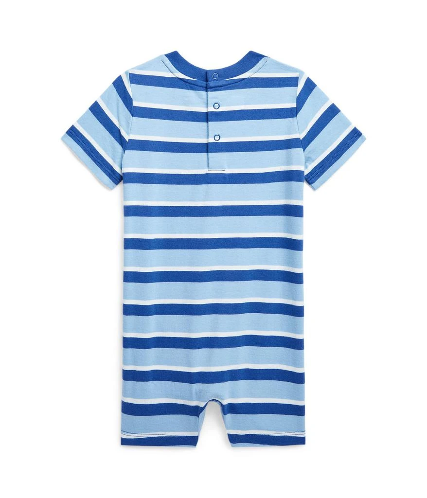 商品Ralph Lauren|Striped Cotton Jersey Shortall (Infant),价格¥294,第2张图片详细描述