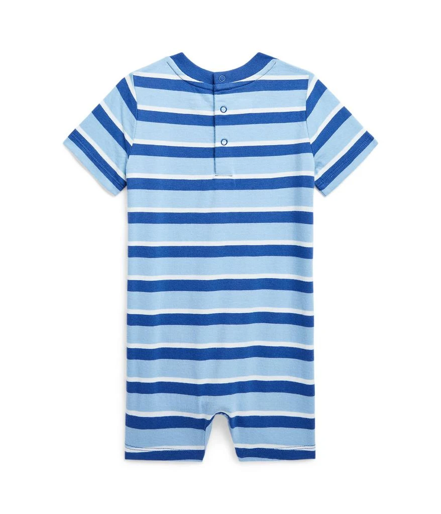 商品Ralph Lauren|Striped Cotton Jersey Shortall (Infant),价格¥237,第2张图片详细描述