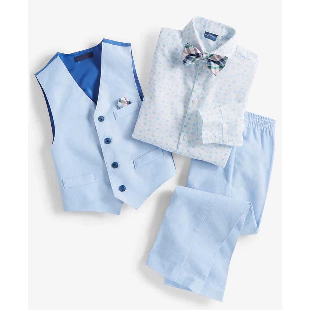 Little Boys 4-Pc. Oxford Floral Vest Set 商品