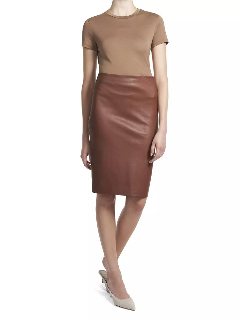 商品Theory|Skinny Leather Pencil Skirt,价格¥3919,第2张图片详细描述