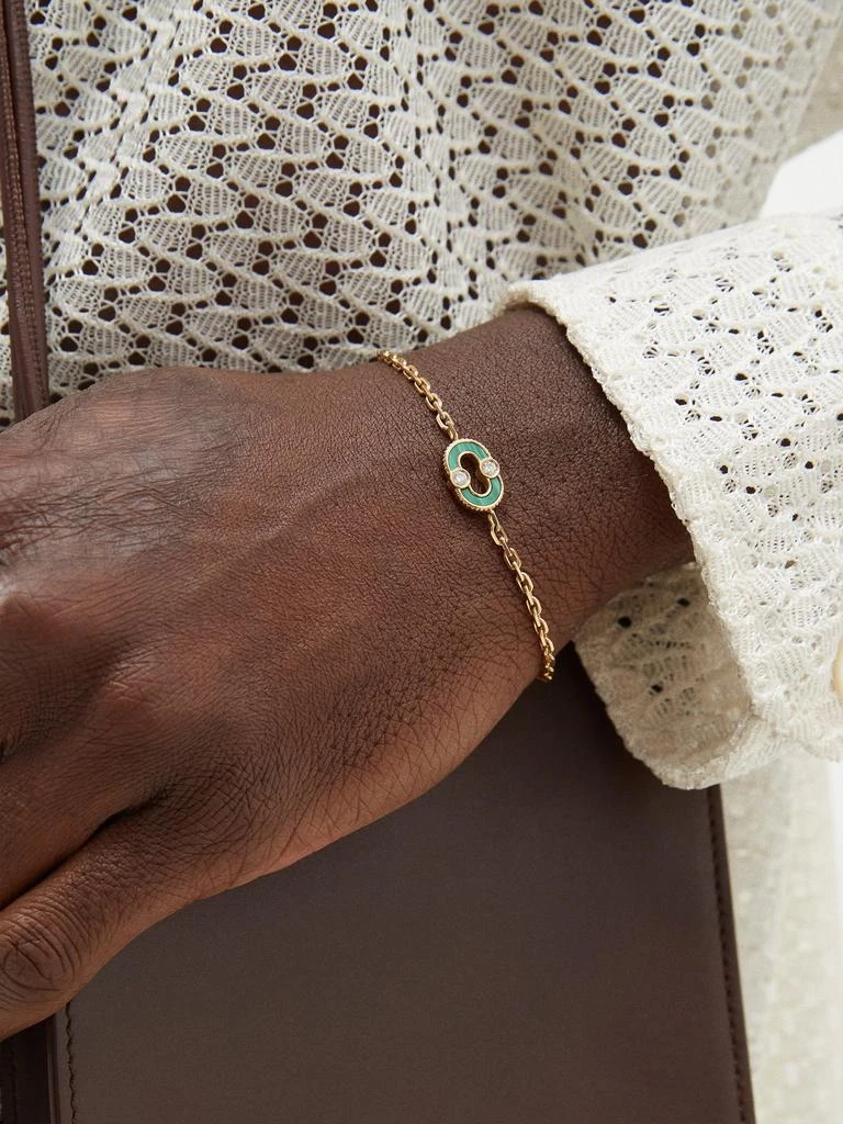 商品Viltier|Magnetic Reverso pearl, malachite & gold bracelet,价格¥16409,第2张图片详细描述