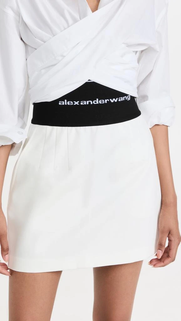 商品Alexander Wang|Alexander Wang 徽标腰部迷你裙,价格¥1498,第2张图片详细描述