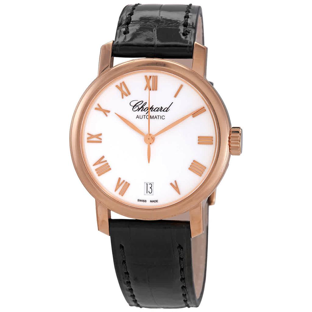 Classic White Dial 18kt Rose Gold Automatic Ladies Watch 124200-5001商品第1张图片规格展示