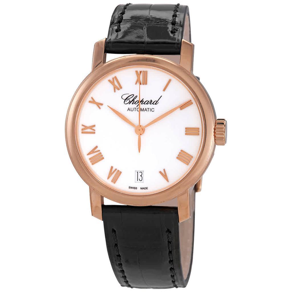 商品Chopard|Classic White Dial 18kt Rose Gold Automatic Ladies Watch 124200-5001,价格¥37148,第1张图片