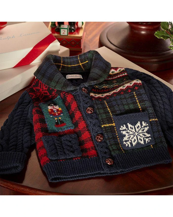 商品Ralph Lauren|Boys' Patchwork Intarsia Cardigan - Baby,价格¥512,第4张图片详细描述