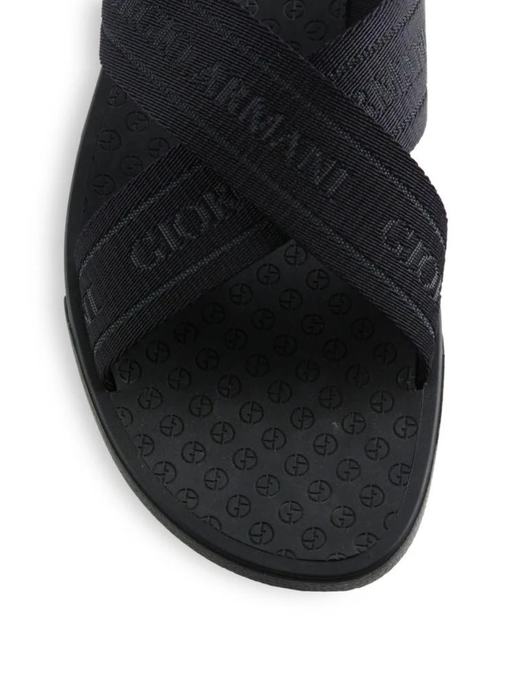 商品Giorgio Armani|Rubber Criss Cross Sandals,价格¥2438,第3张图片详细描述